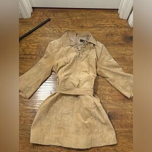 VTG Suede Midi Dress